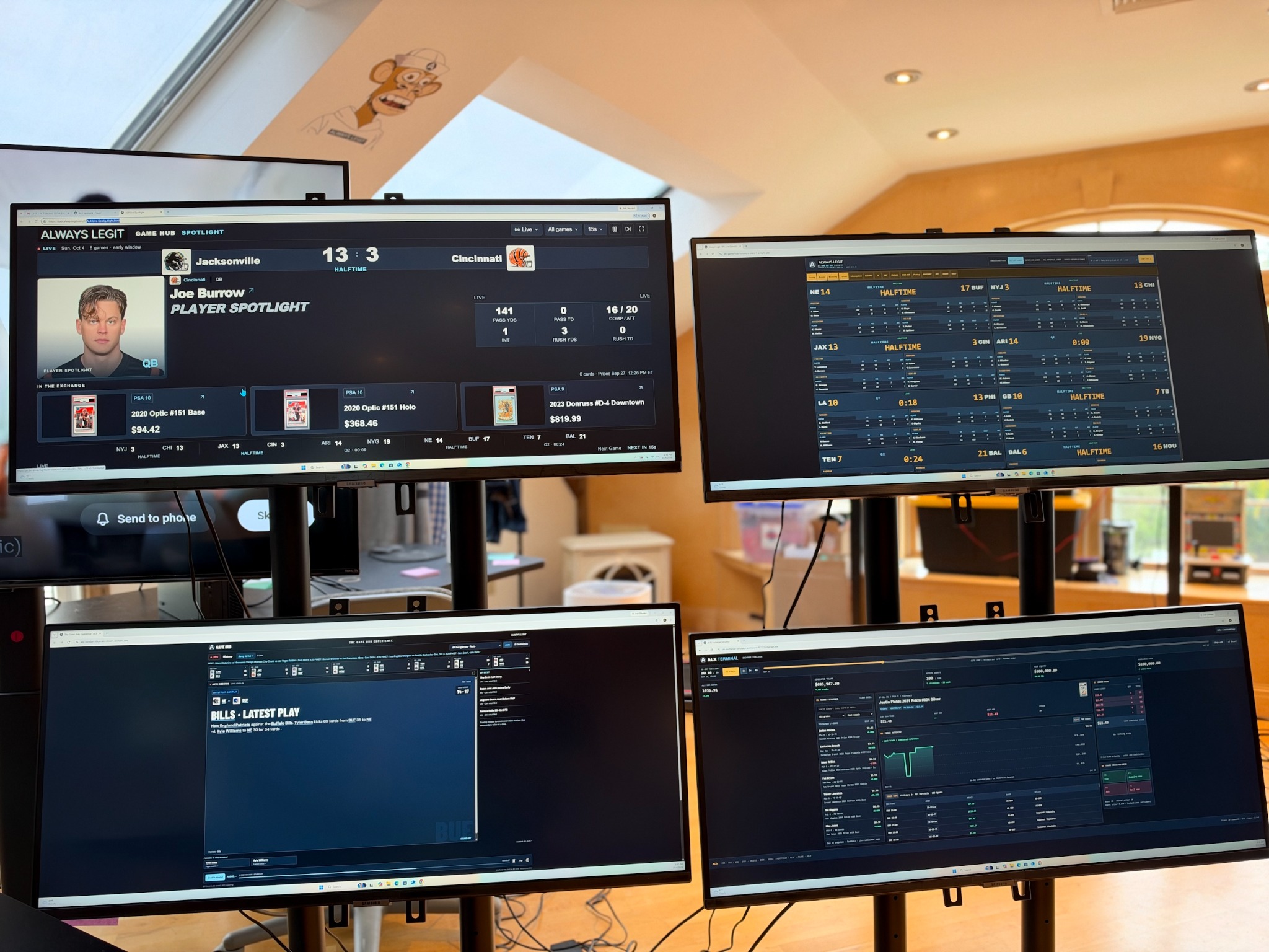 Spotlight, Game Hub and market screens