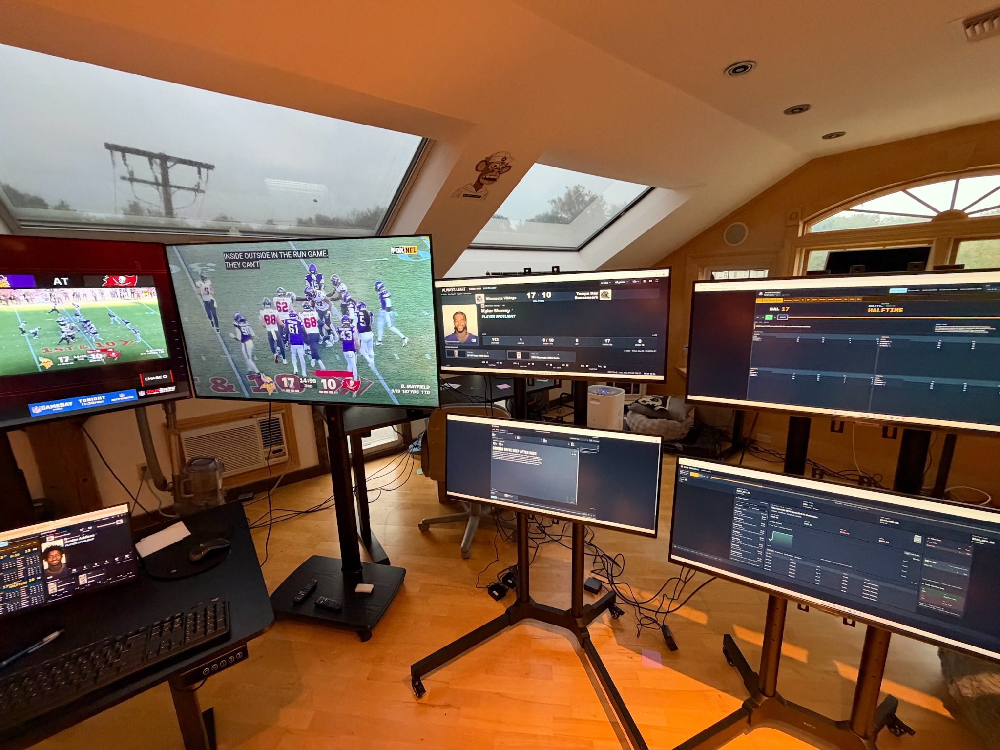 Live NFL games and ALX monitors